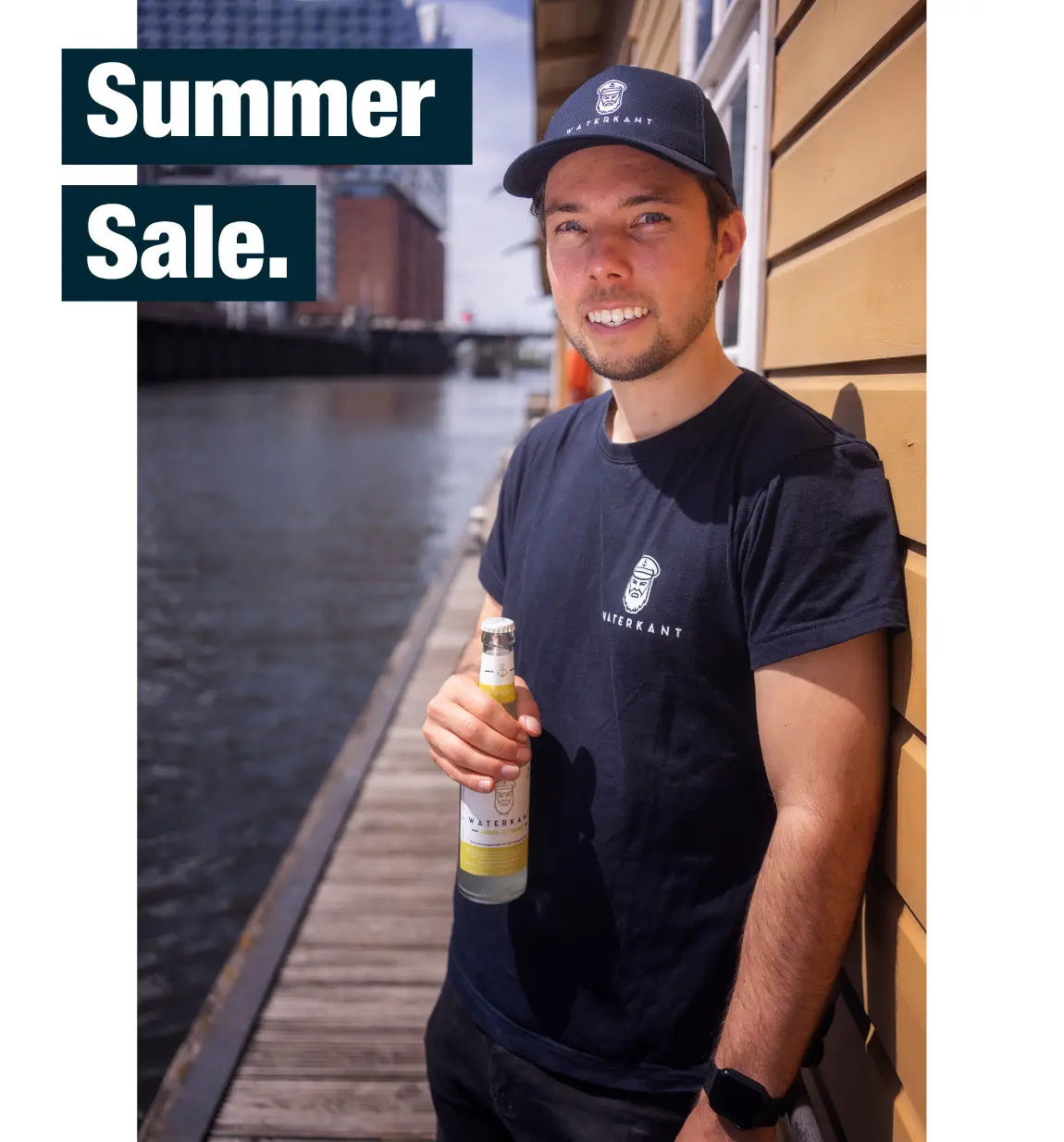 WATERKANT UNISEX T-SHIRT NAVY