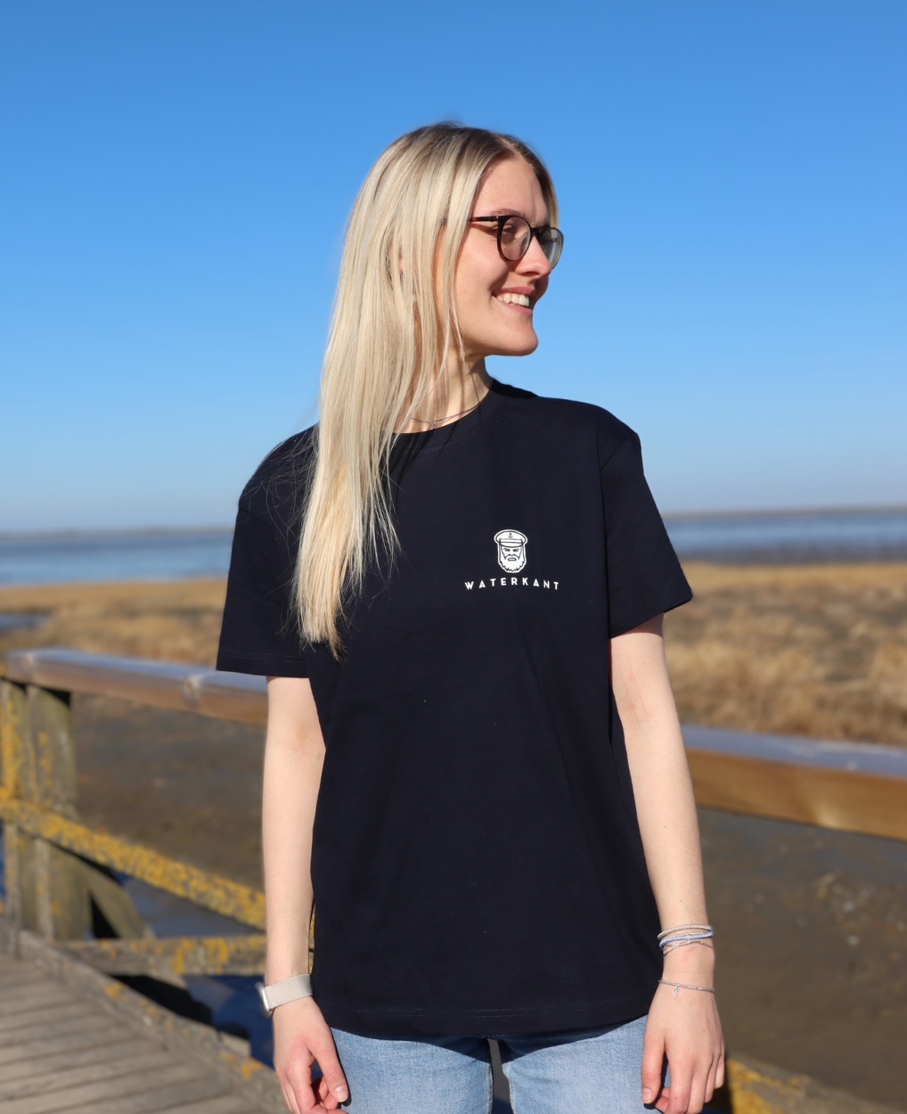 WATERKANT UNISEX T-SHIRT NAVY